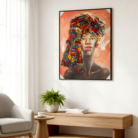 Vibrant African Woman Wall Art IDC121-A5