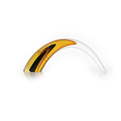 Amber Curved Glass Showpiece IDC67-A89