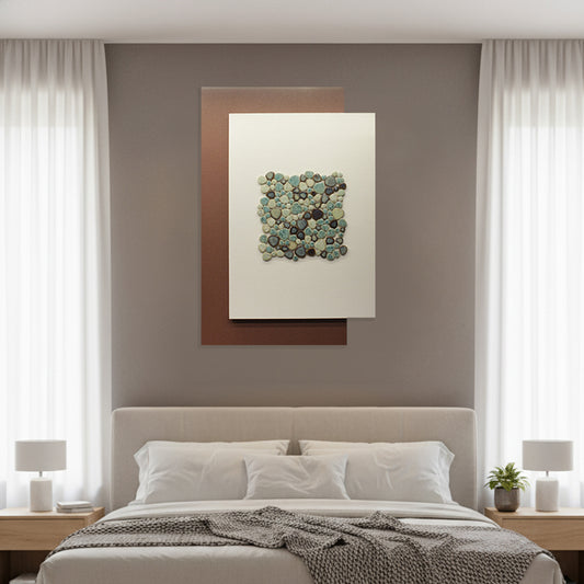 Aqua Pebble Textured Wall Frame IDC111-A54