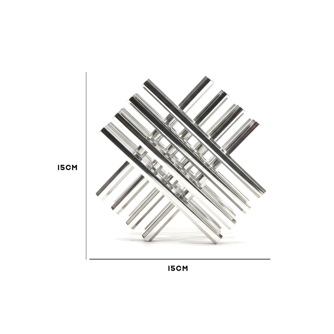 Chrome Grid Abstract Showpiece IDC136-A22