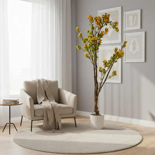 Yellow Blossom Artificial Plant IDC241-A5