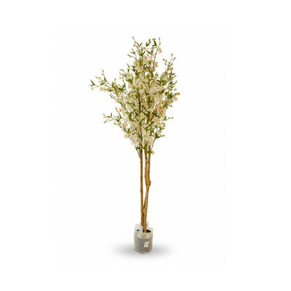 White Blossom Artificial Plant IDC241-A7