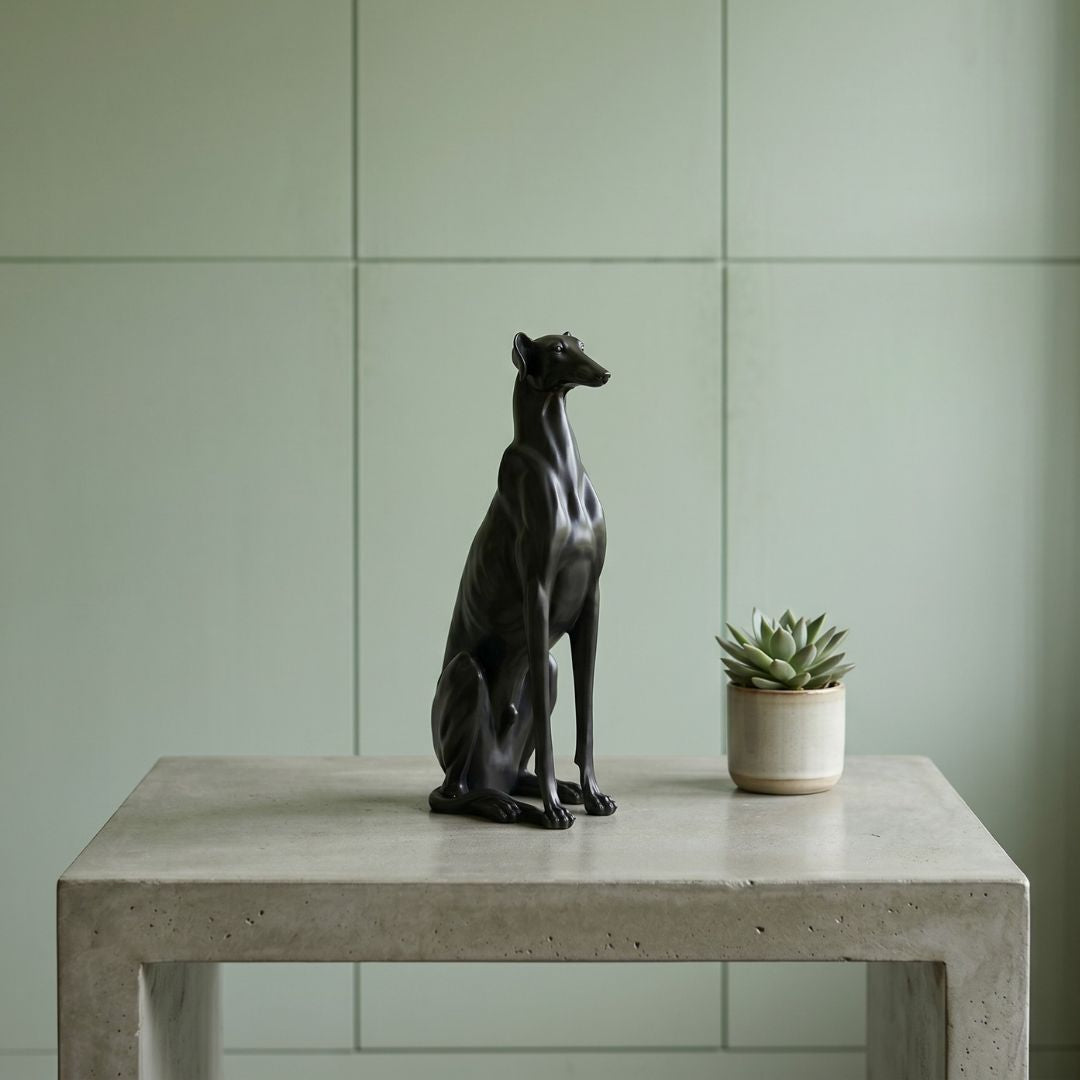 Black Greyhound Dog Showpiece IDC71-A229