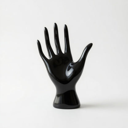 Glossy Black Hand Sculpture Showpiece IDC71-A198