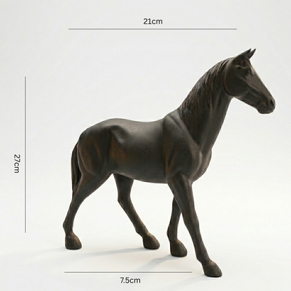 Matte Black Horse Showpiece IDC71-A174
