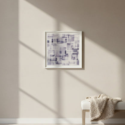 Blue Tiles Abstract Wall Art ID22-319