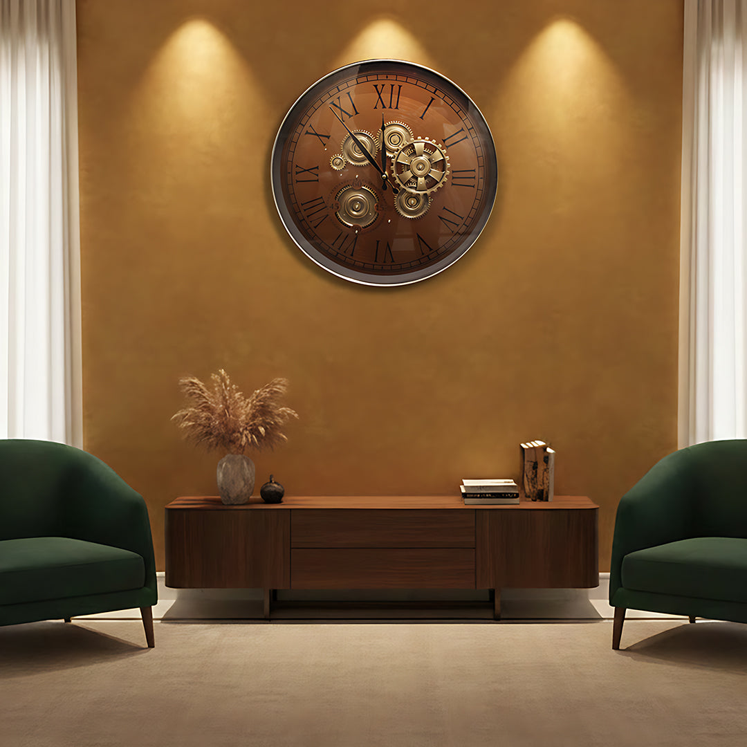 Luxury Brown Roman Wall Clock IDC209-A18
