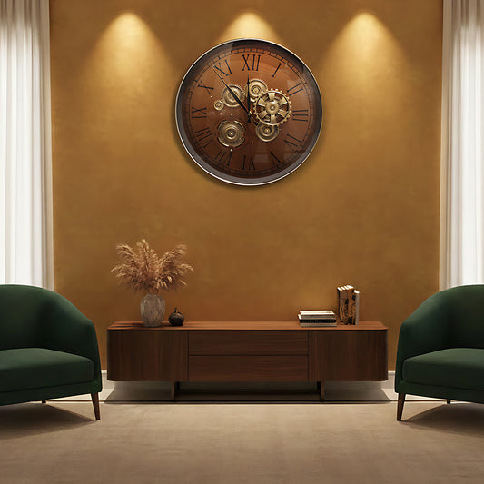 Luxury Brown Roman Wall Clock IDC209-A18