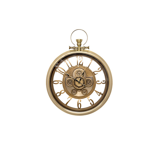Classic Pocket Watch Style - Hanging Wall Clock - Gold IDC214-A17