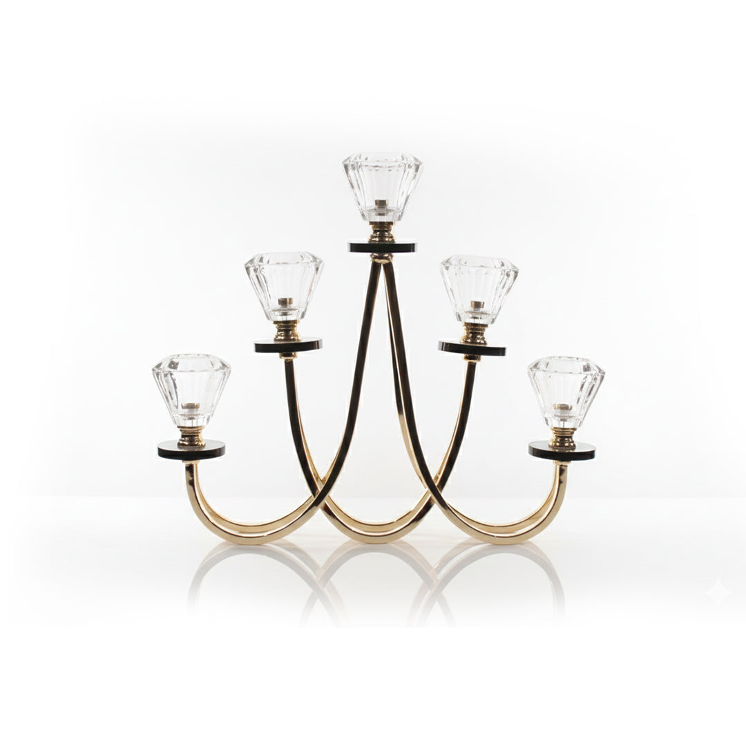 Crystal Candle Holder Showpiece IDC208-A43