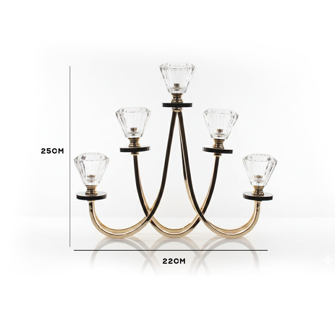 Crystal Candle Holder Showpiece IDC208-A43