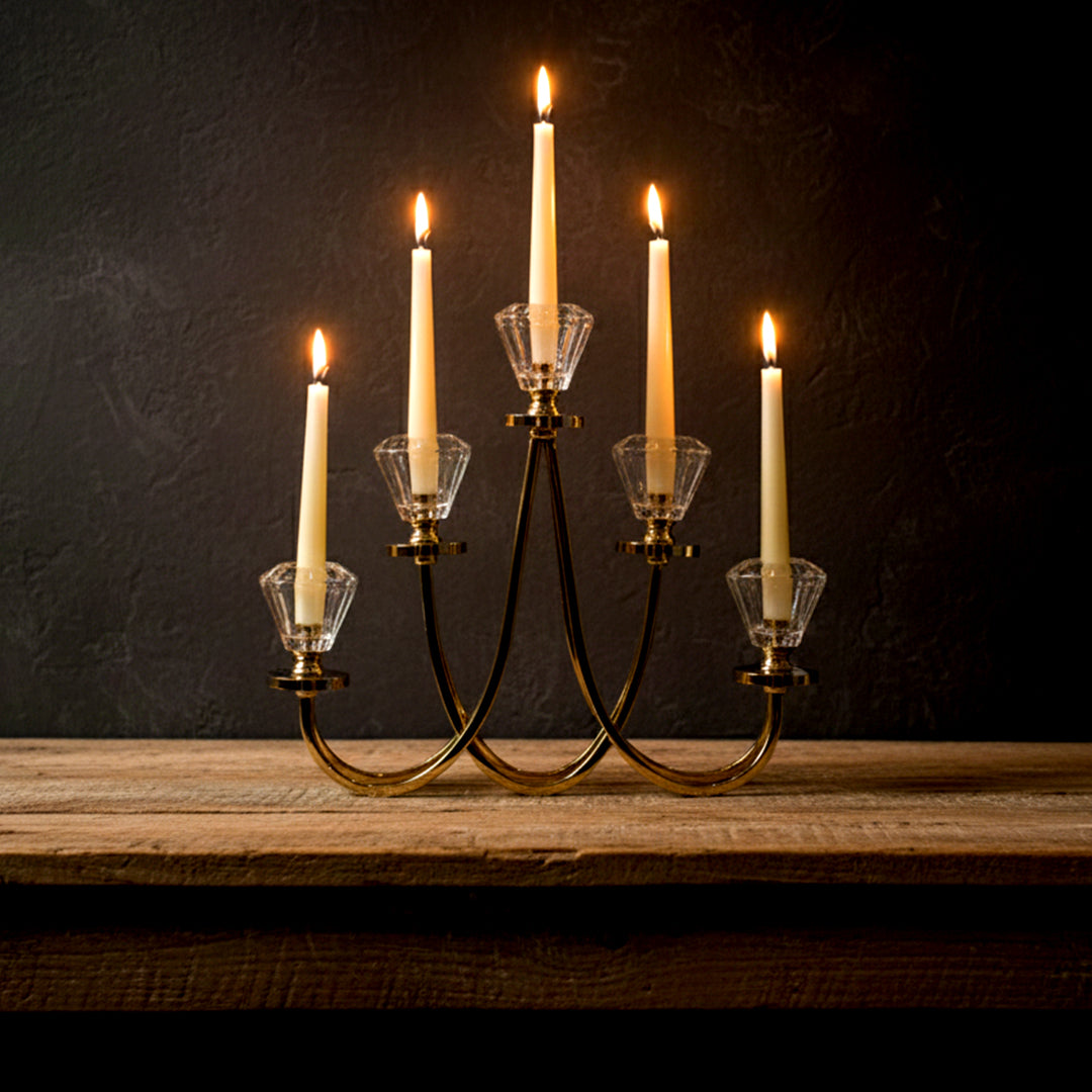 Crystal Candle Holder Showpiece IDC208-A43