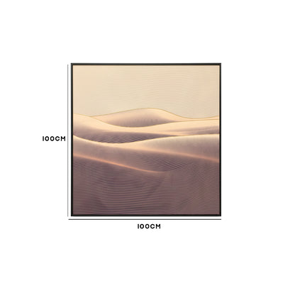 Serene Desert Dune Line Abstract Wall Frame IDC62-A94