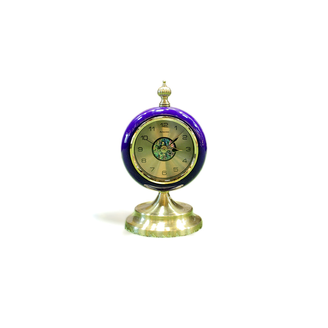 Classic Enamel Look Table Clock - Royal Blue IDC214-A26