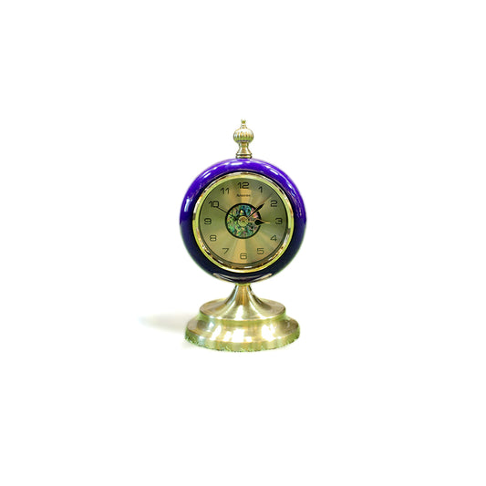 Classic Enamel Look Table Clock - Royal Blue IDC214-A26