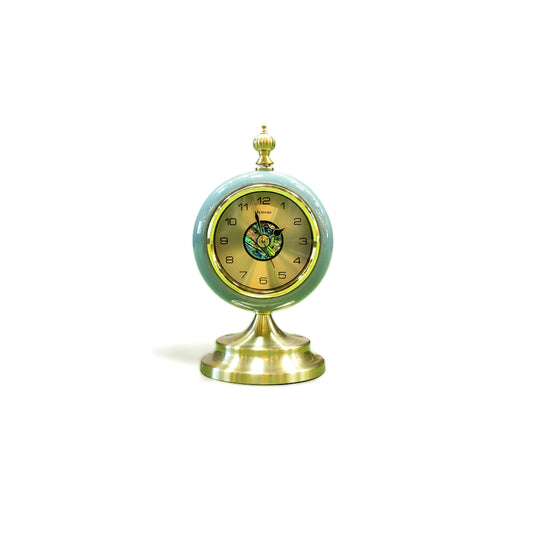 Classic Enamel Look Table Clock - Sky Blue IDC214-A24