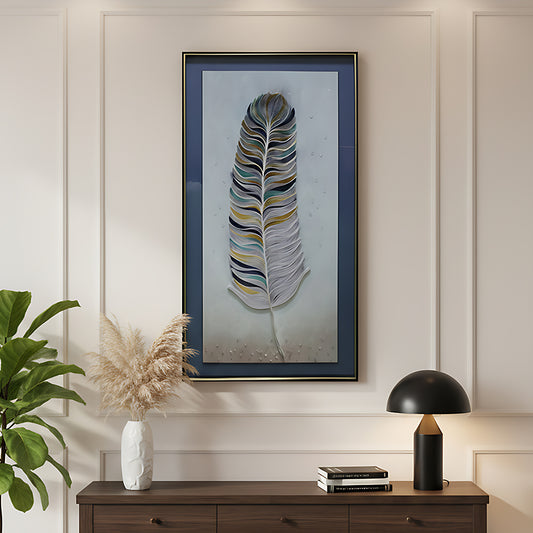 Feather Grace Multicolor Wall Art IDC125-A138