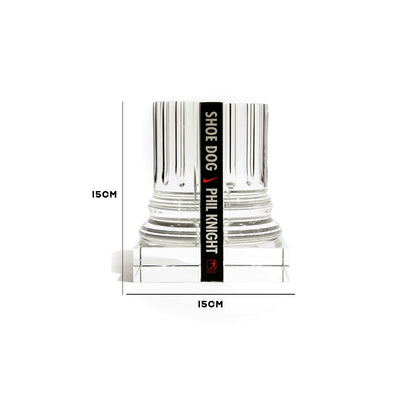 Fluted Crystal Bookends Set IDC136-A37