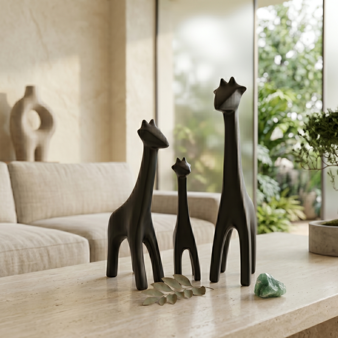 Giraffe Family Showpiece Set IDC71-A172