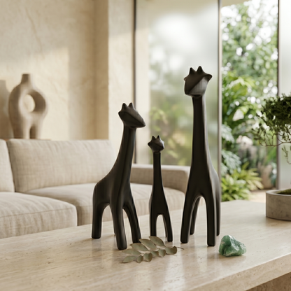 Giraffe Family Showpiece Set IDC71-A172