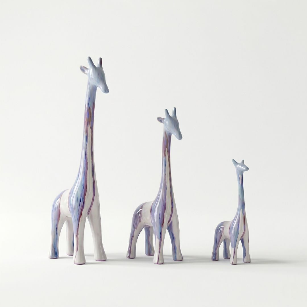Iridescent Giraffe Trio Showpiece IDC71-A230