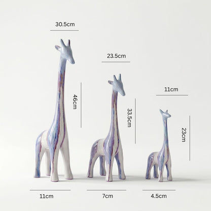 Iridescent Giraffe Trio Showpiece IDC71-A230