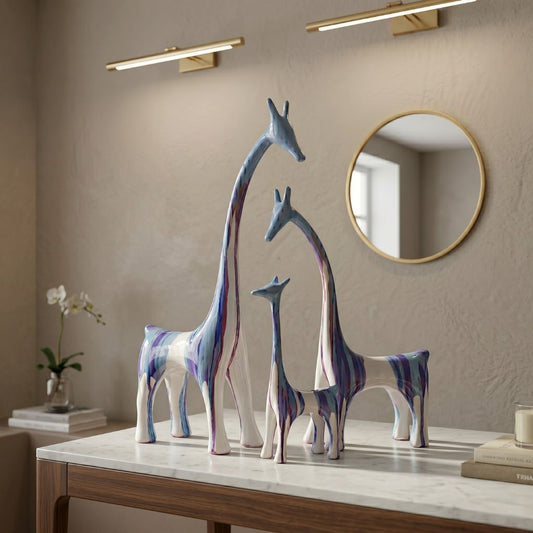 Iridescent Giraffe Trio Showpiece IDC71-A230