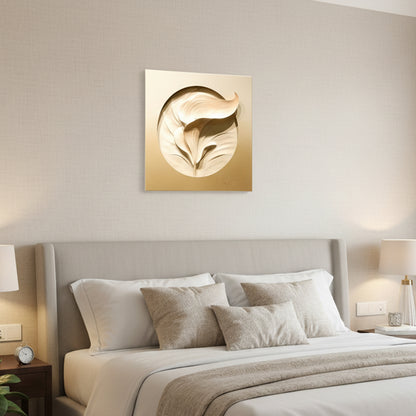 Glowing Leaf 3D Wall Art IDC169-A32