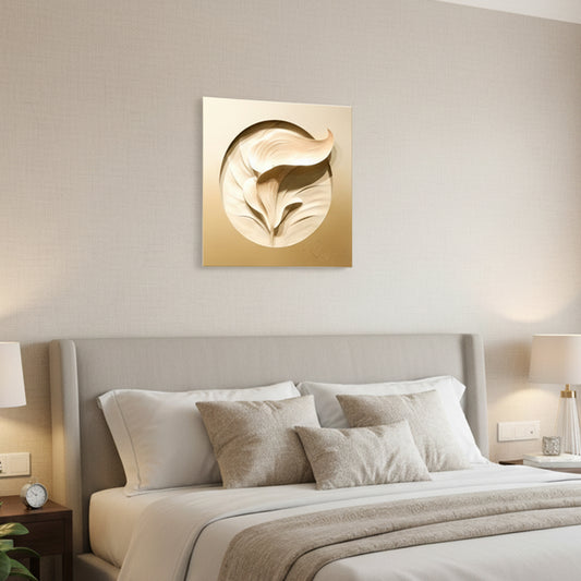 Glowing Leaf 3D Wall Art IDC169-A32