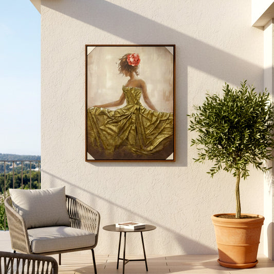 Elegant Gold Dress Wall Art IDC121-A8