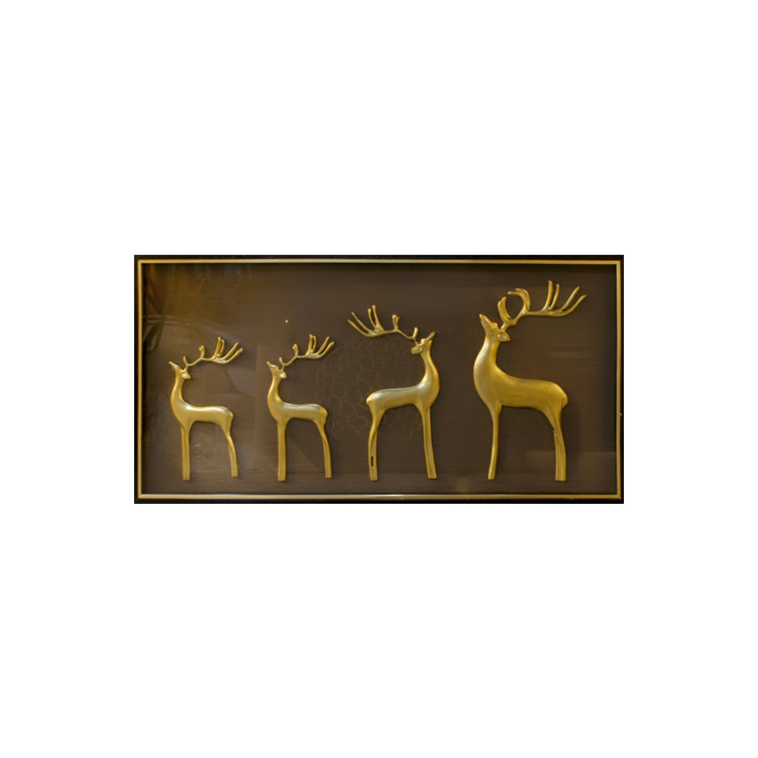 Golden Deer Harmony Wall Art DC119-A34