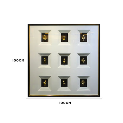 Golden Divine 9-Panel Wall Frame IDC125-A139