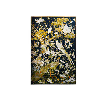 Golden Peacock Wall Frame IDC111-A56