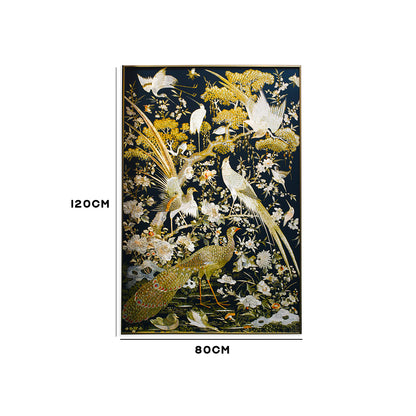 Golden Peacock Wall Frame IDC111-A56