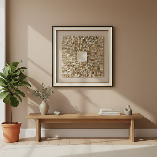 Golden Harmony Textured Wall Art IDC125-A107