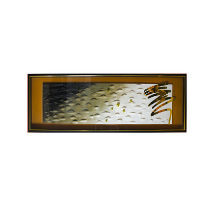 Golden Horizon Abstract Wall Frame IDC125-A109