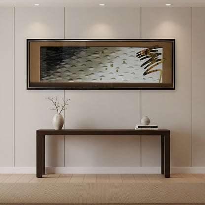 Golden Horizon Abstract Wall Frame IDC125-A109