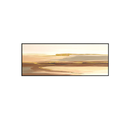 Golden Horizon Abstract Landscape Wall Frame IDC62-A117