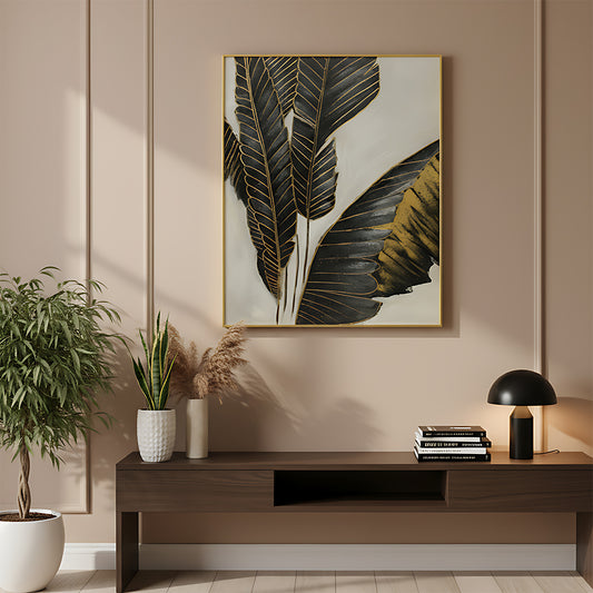 Golden Leaf Wall Frame IDC111-A46