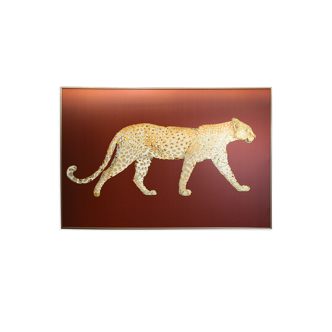 Golden Panther Majesty Wall Frame IDC111-A50