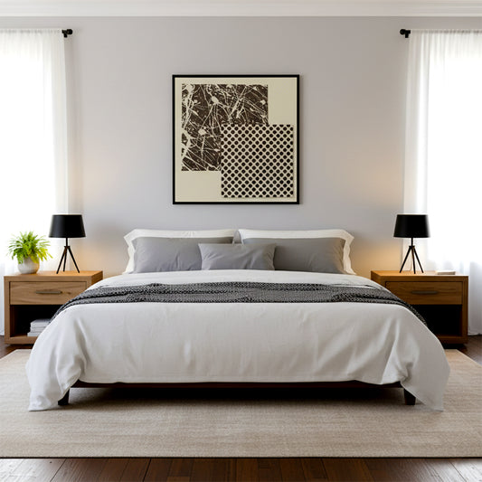 Graffiti Grid Black & White Wall Art ID22-321