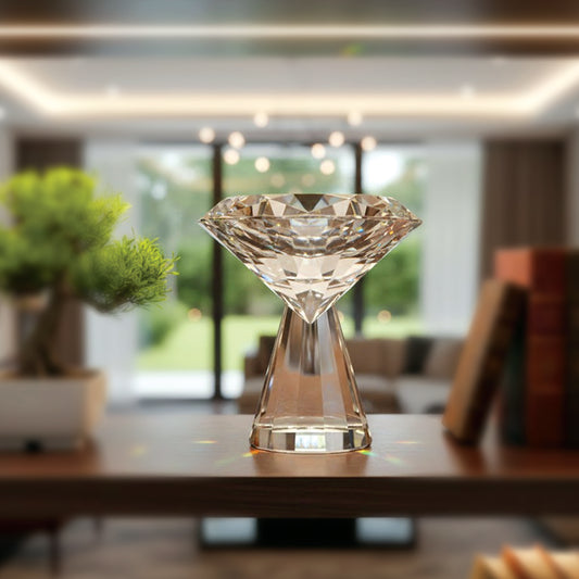 Large Diamond Crystal Pedestal Showpiece IDC136-A33