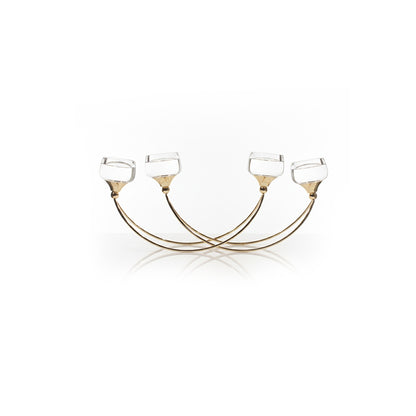 Luxury Crystal & Gold Metal Candle Holder IDC208-A41