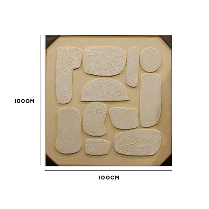 Organic Textured Pebble Abstract Wall Frame IDC58-A11