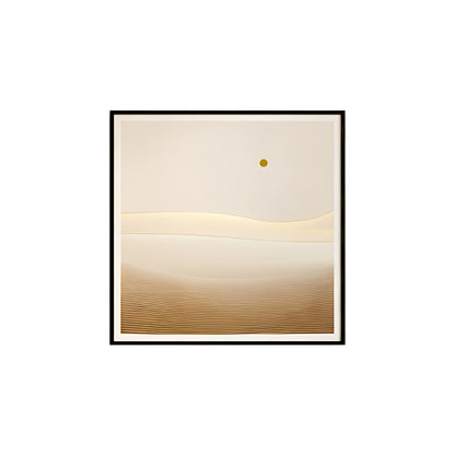 Minimalist Desert Sun Gold Wall Art IDC62-A89