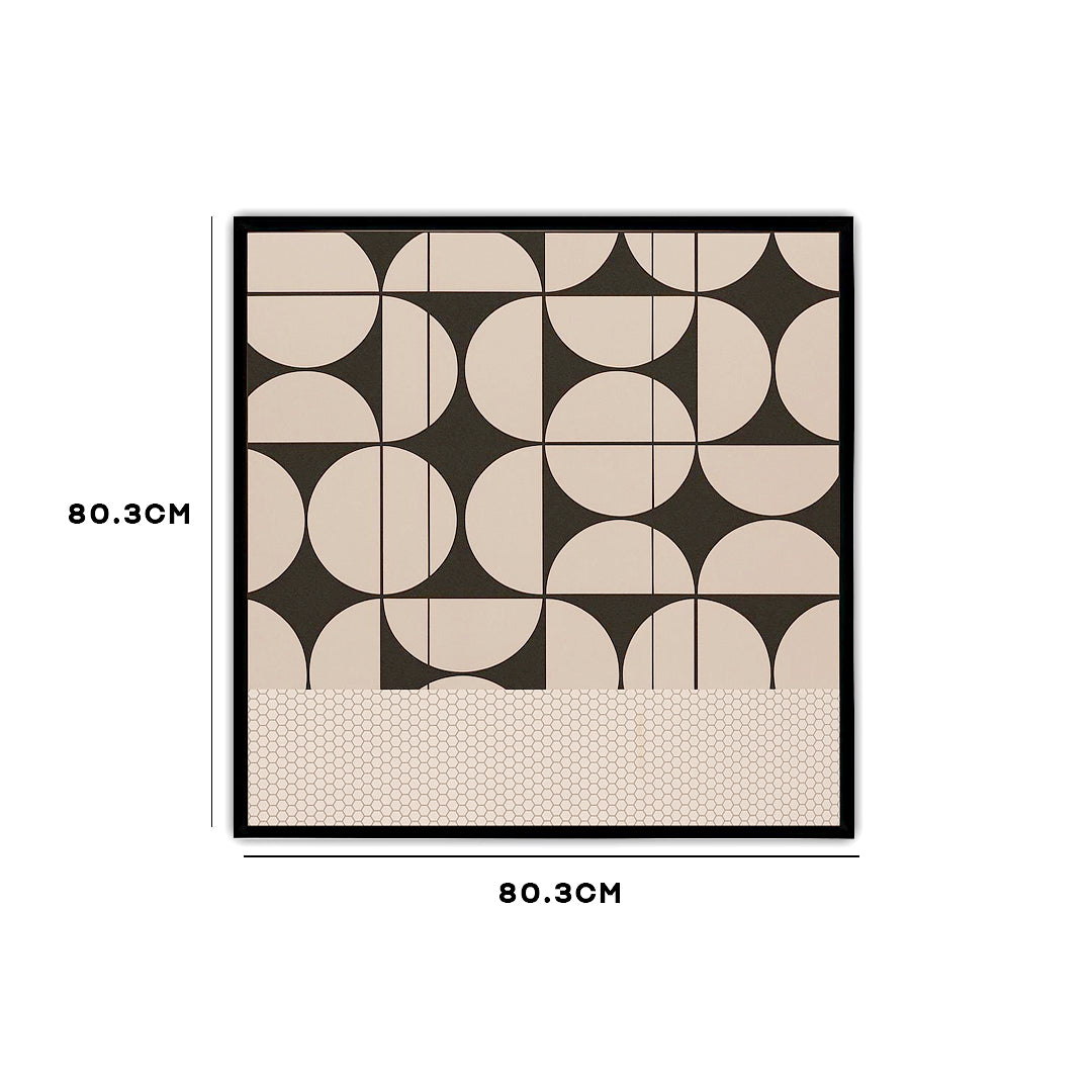 Retro Circles Abstract Wall Art ID22-320