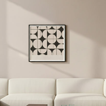 Retro Circles Abstract Wall Art ID22-320