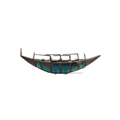 River Journey Connected Barge Sculpture IDC244-A5