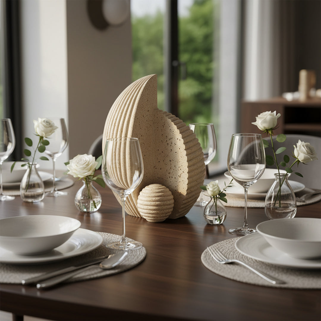 Shell-Inspired Textured Showpiece IDC232-A4