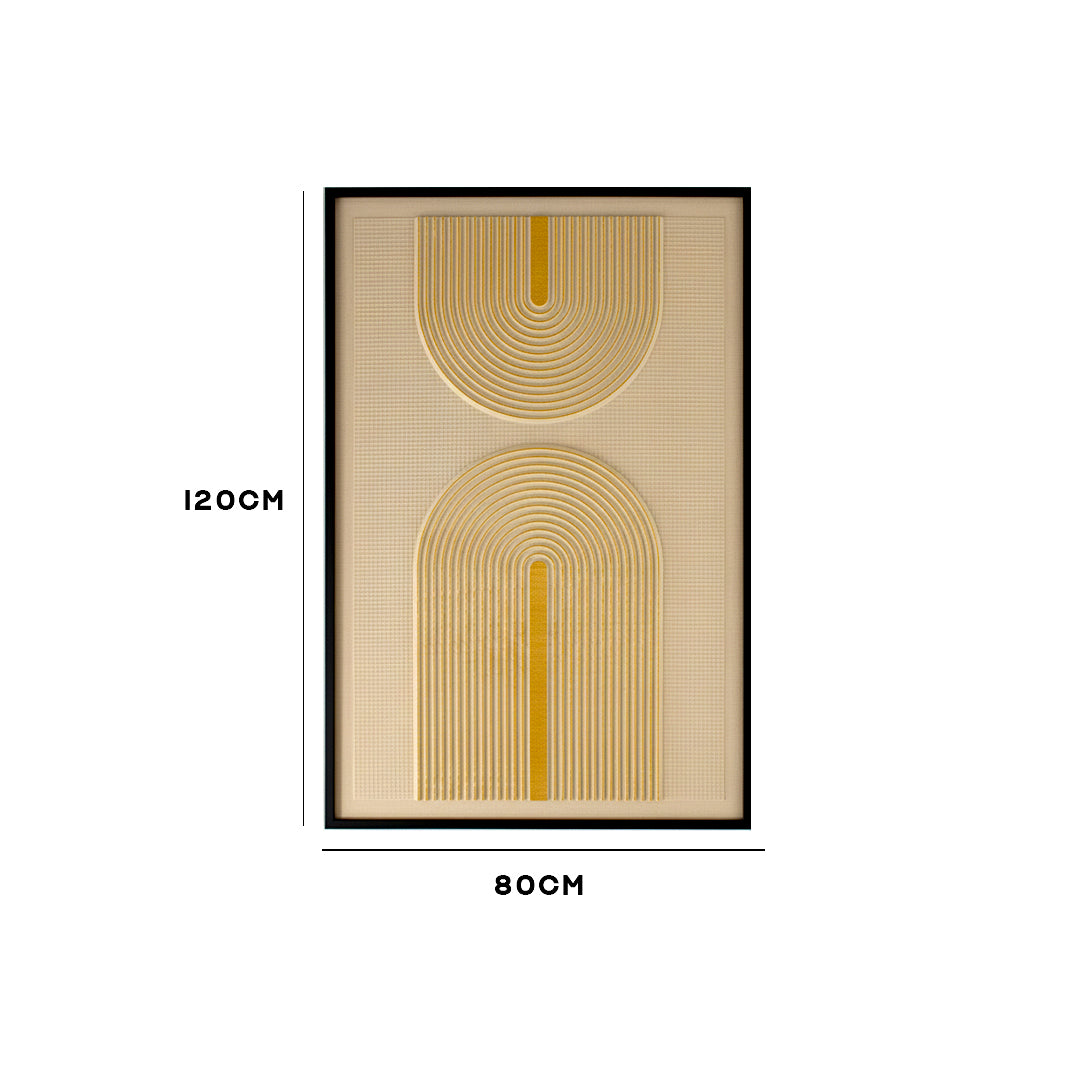 Sunburst Mid-Century Modern Arch Wall Frame IDC121-A40